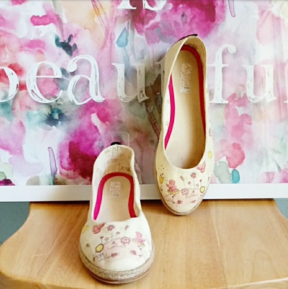 GOBY | Birds Ballerina Espadrille Shoes Sz.